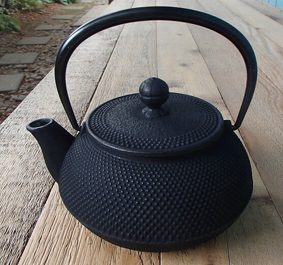 Black Hobnail Japanese Iwachu Iron Teapot